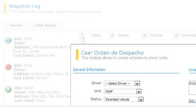 Ordenes de Despacho UTS Sitemas GPS